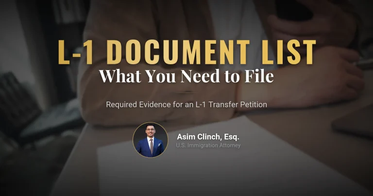 What are the Required Documents for the L1 Visa?
