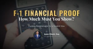 What is the Required Amount for an F1 Visa?