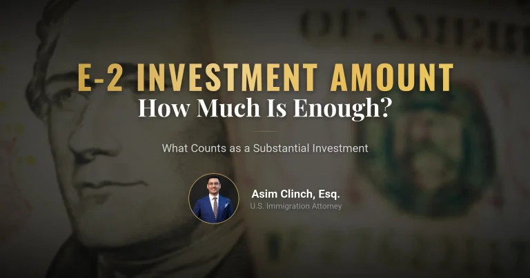 What is the Required Investment Amount for an E-2 Visa?