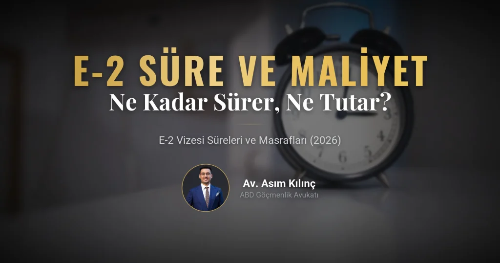 E2 Vizesi Ne Kadar Sürede Çıkar ve Maliyetleri Nelerdir? (2026 Kapsamlı Rehberi)