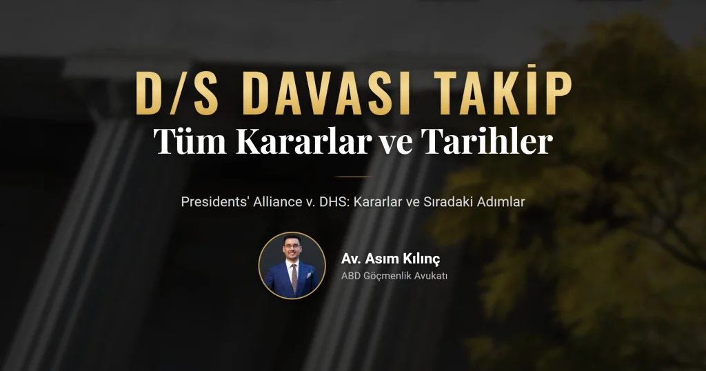 Duration of status davası takip sayfası: kararlar, tarihler ve sıradaki adımlar