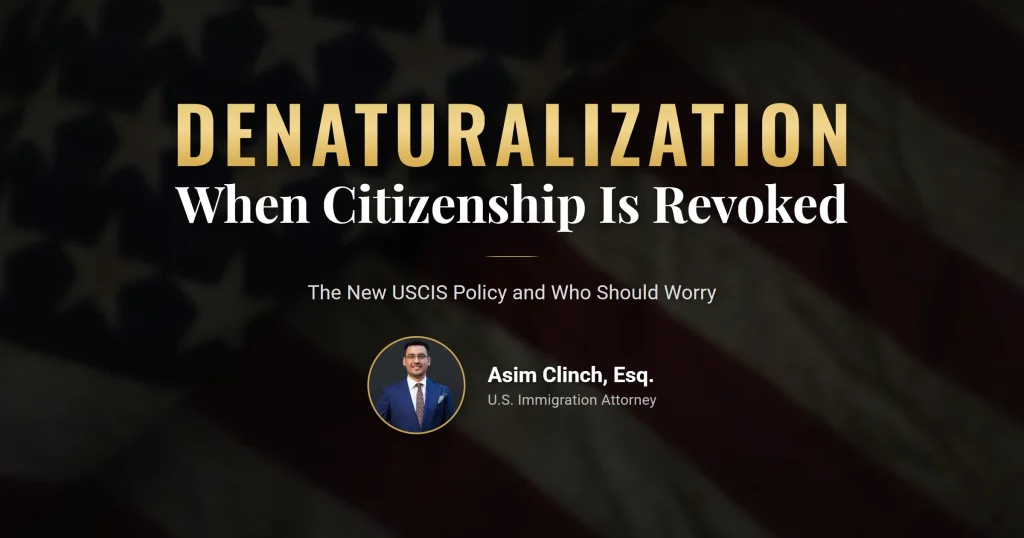 Revocation of naturalization in 2026: USCIS referral guidance and the federal court process