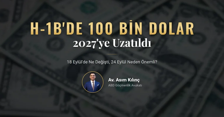 H-1B 100 bin dolar şartının 2027'ye uzatılmasını ve 24 Eylül yorum süresini anlatan görsel