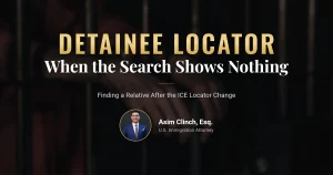 ICE detainee locator search screen after the September 2026 change