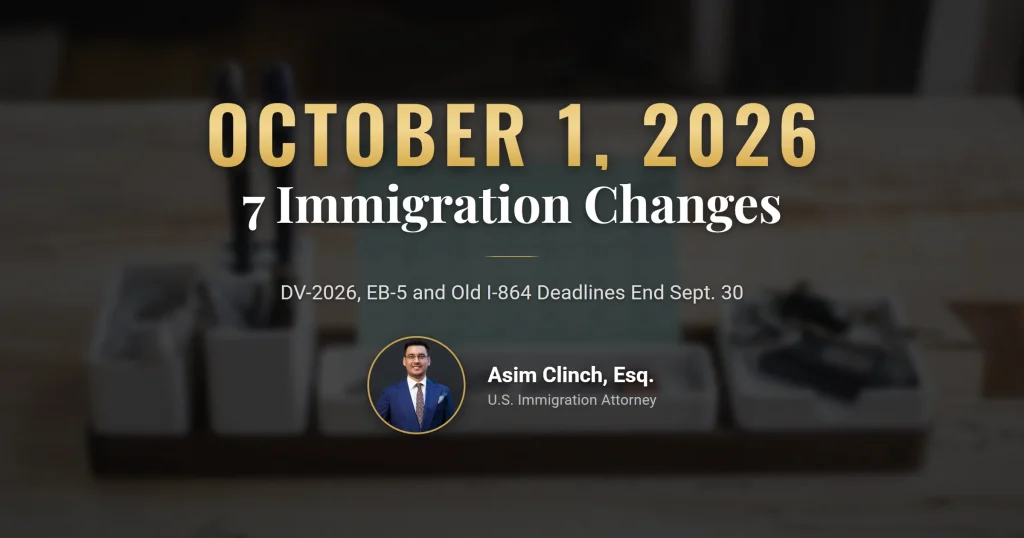 October 1 immigration changes for 2026: September 30 deadlines, the new fiscal year, and the October calendar