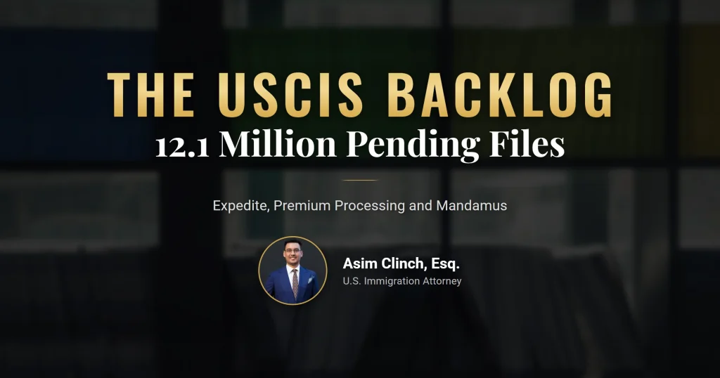 USCIS backlog 2026 with 12.1 million pending immigration cases