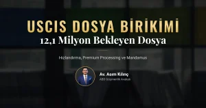 USCIS işlem süreleri 2026 ve 12,1 milyon bekleyen göçmenlik dosyası