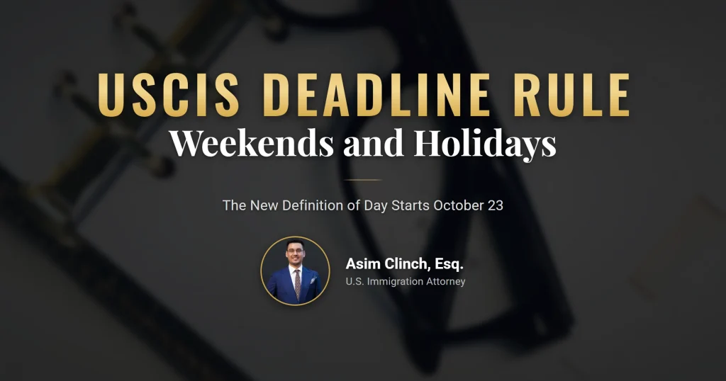 USCIS weekend deadline rule for paper and electronic filings in 2026