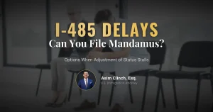 I-485 Pending for Two Years: Can You File Mandamus?