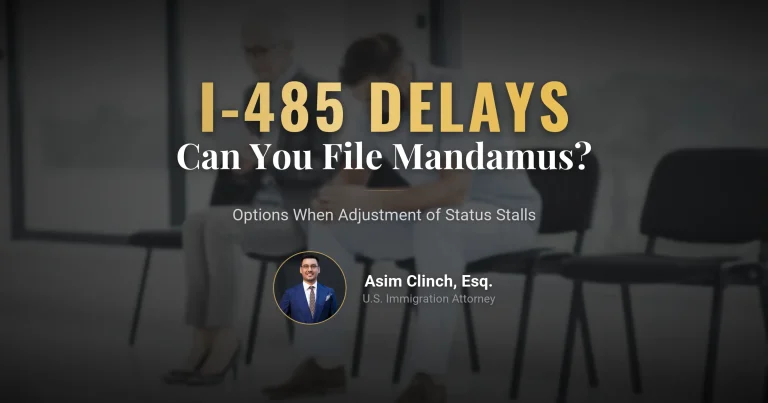 I-485 Pending for Two Years: Can You File Mandamus?