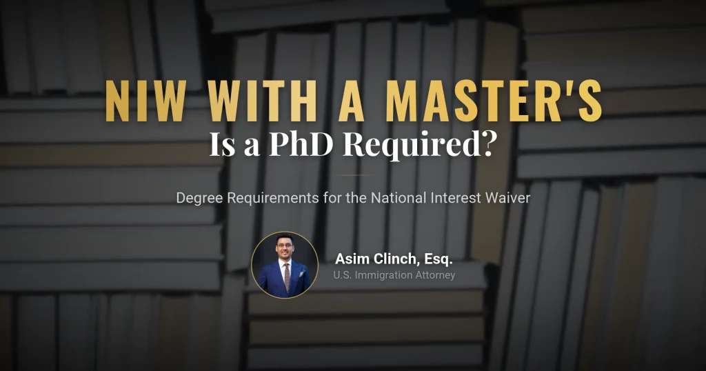 Can You Get an EB-2 NIW With Only a Master's Degree?