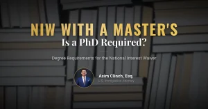 Can You Get an EB-2 NIW With Only a Master's Degree?