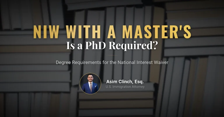 Can You Get an EB-2 NIW With Only a Master's Degree?