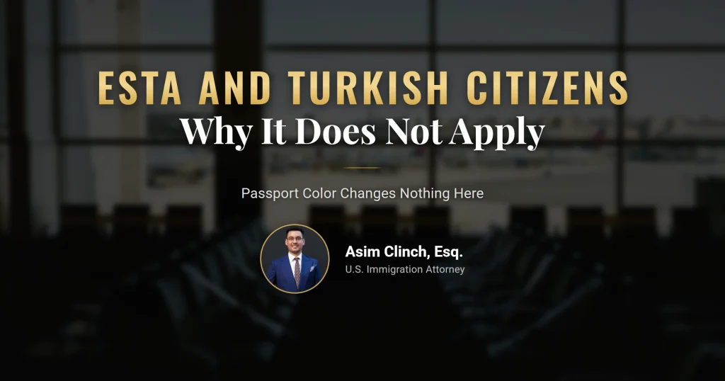 ESTA Turkish citizens rules for Turkish passports