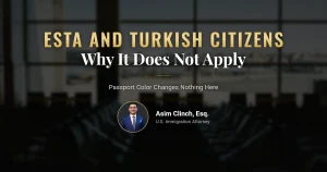 ESTA Turkish citizens rules for Turkish passports