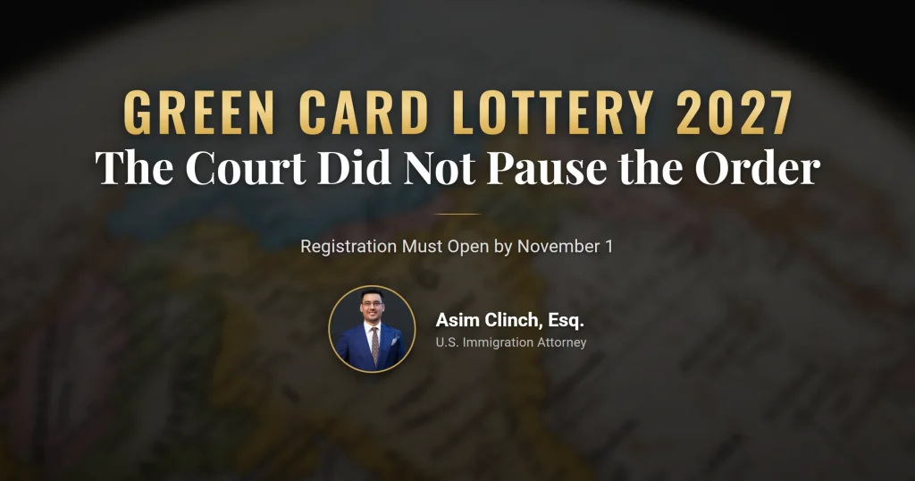 Green card lottery 2027 court schedule