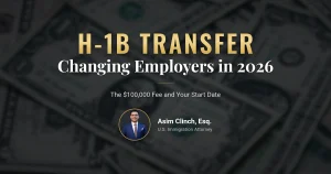 H-1B transfer and employer change petition
