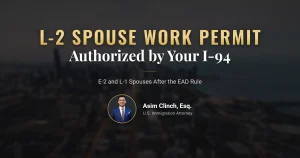 L-2 spouse EAD and annotated Form I-94