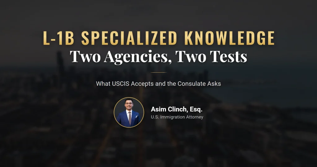 L-1B specialized knowledge agency standards