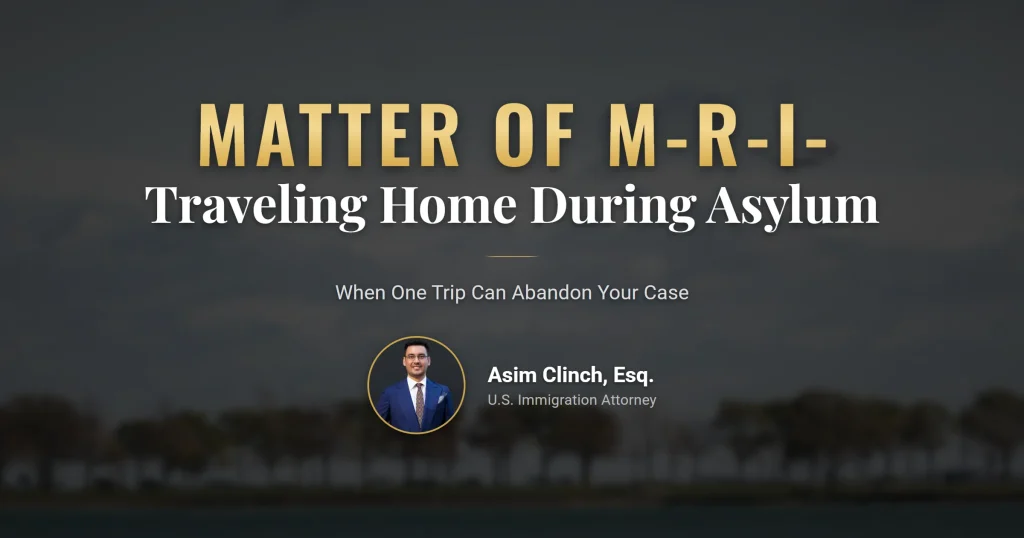 Matter of M-R-I- asylum travel documents and passport