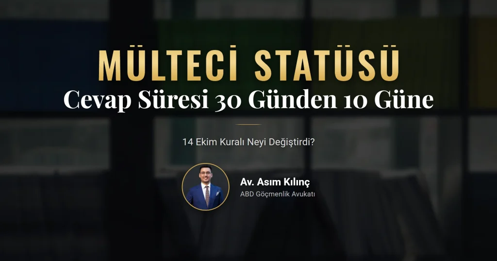 Mülteci statüsü iptali NOIT bildirimi ve takvim