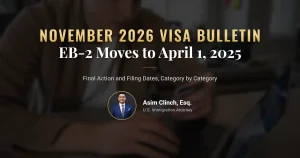 November 2026 visa bulletin priority date chart for green card applicants