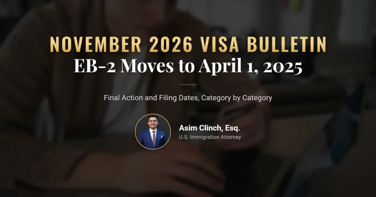 November 2026 visa bulletin priority date chart for green card applicants