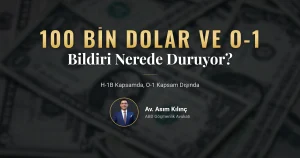 O-1 vizesi alternatif ve H-1B maliyet karşılaştırması