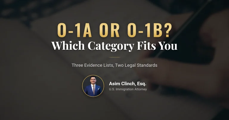 O-1B category difference and profession map