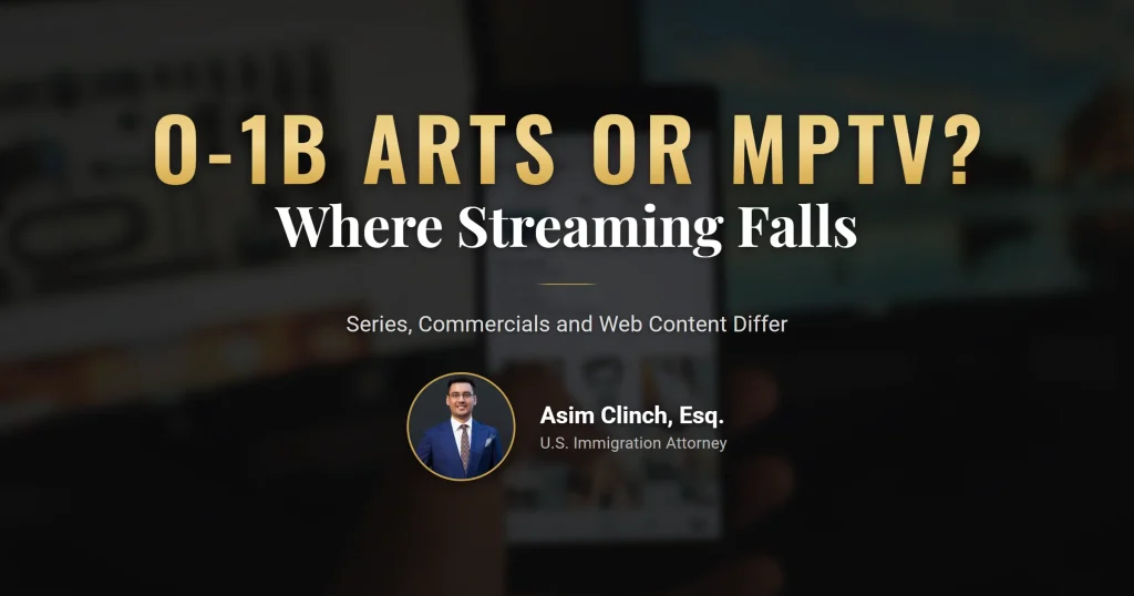 O-1B MPTV standard for streaming and digital work