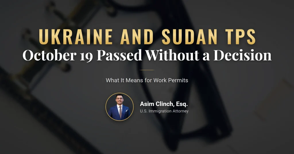 Ukraine TPS work permit and employment documents