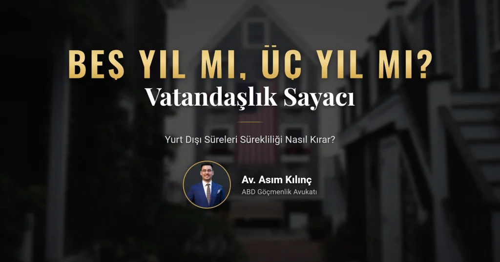 Vatandaşlık için kaç yıl sorusunu açıklayan beş ve üç yıllık takvim